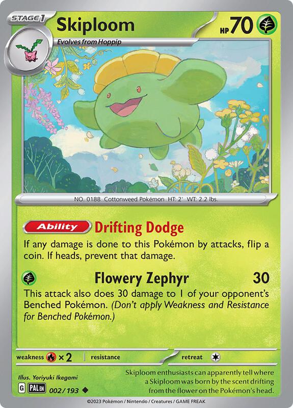 Skiploom - Normal 002/193 Paldea Evolved | Uncommon Pokemon Card