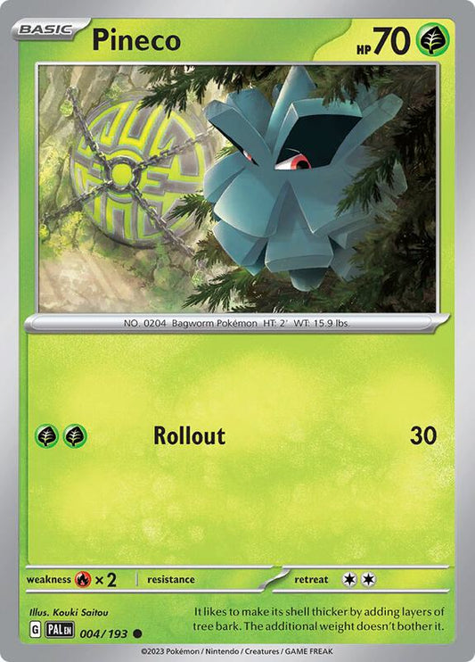 Pineco - Normal 004/193 Paldea Evolved | Common Pokemon Card