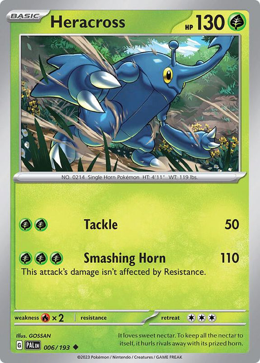 Heracross - 006/193 - Reverse Holofoil 006/193 Paldea Evolved | Uncommon Pokemon Card