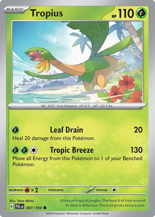 Tropius - 007/193 - Normal 007/193 Paldea Evolved | Common Pokemon Card
