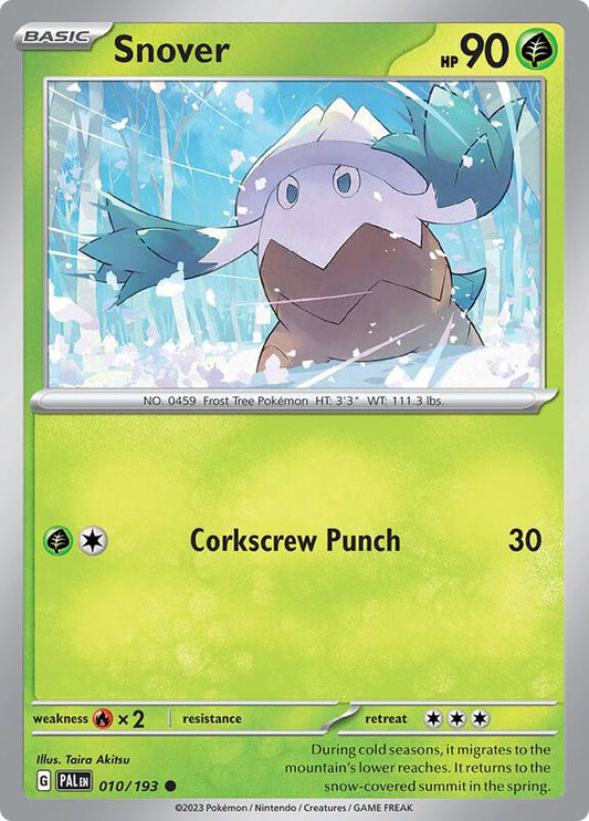 Snover - Normal 010/193 Paldea Evolved | Common Pokemon Card