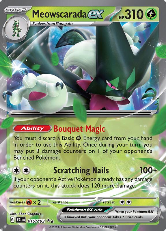 Meowscarada ex - 015/193 - Holofoil 015/193 Paldea Evolved | Double Rare Pokemon Card