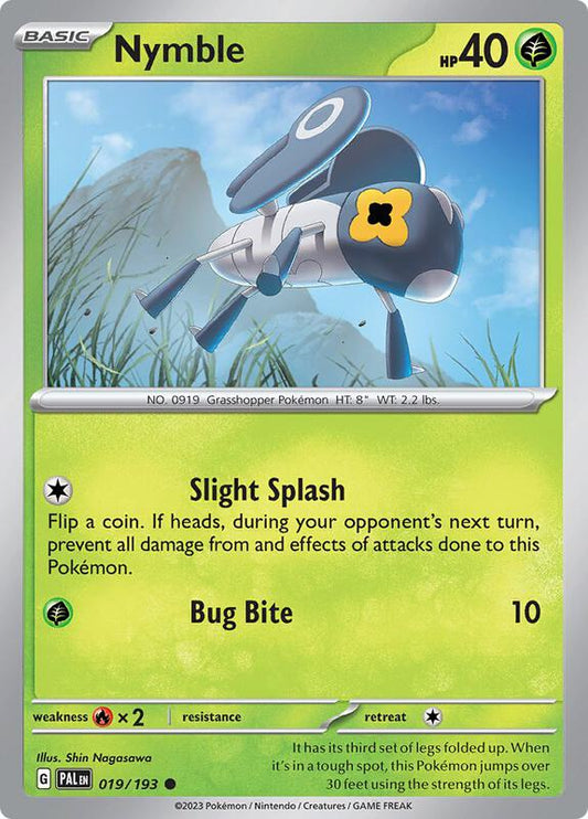 Nymble - 019/193 - Reverse Holofoil 019/193 Paldea Evolved | Common Pokemon Card