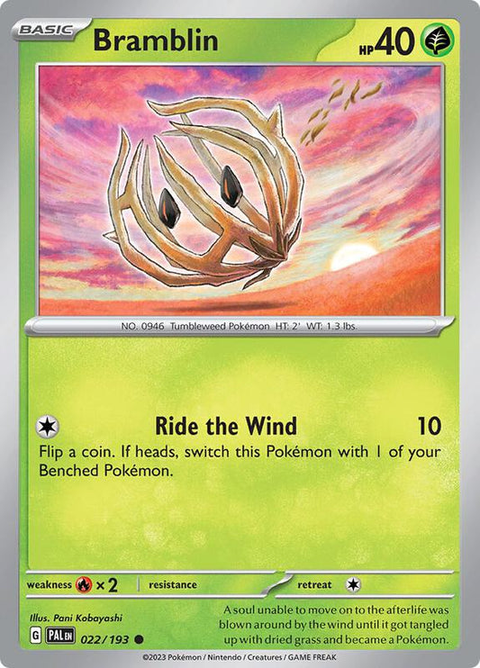 Bramblin - 022/193 - Normal 022/193 Paldea Evolved | Common Pokemon Card