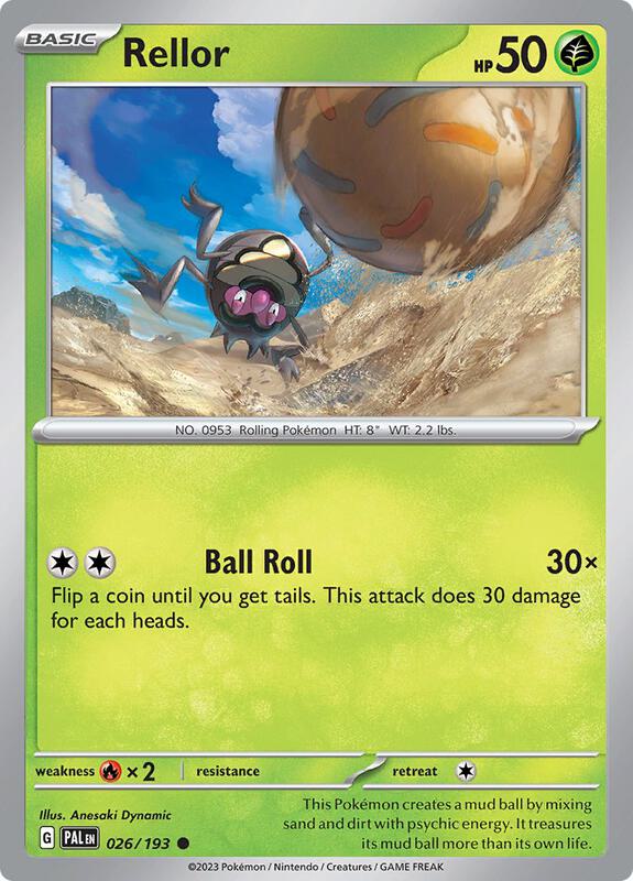 Rellor - 026/193 - Reverse Holofoil 026/193 Paldea Evolved | Common Pokemon Card