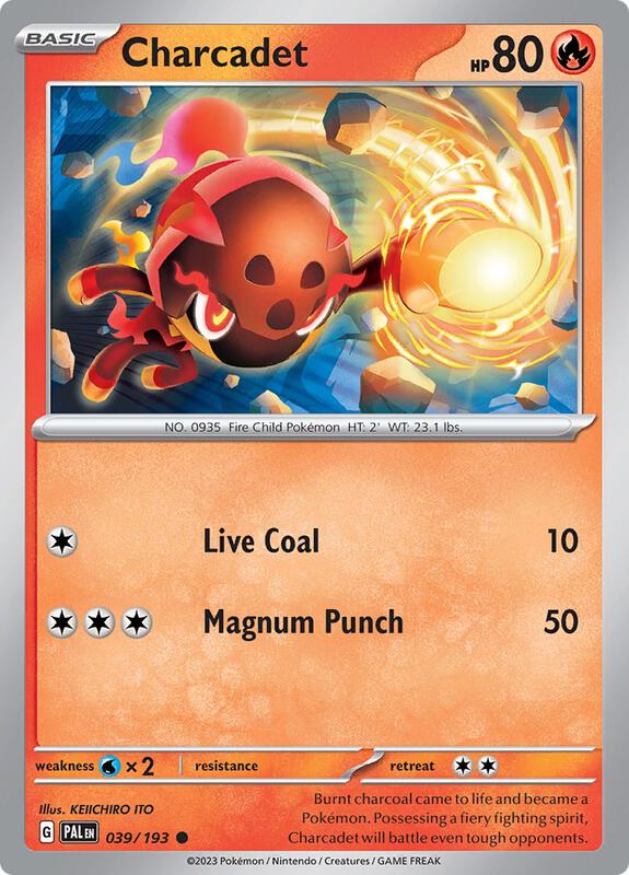 Charcadet - 039/193 - Normal 039/193 Paldea Evolved | Common Pokemon Card