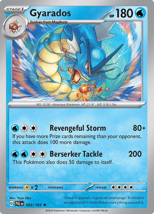 Gyarados - Holofoil 043/193 Paldea Evolved | Rare Pokemon Card