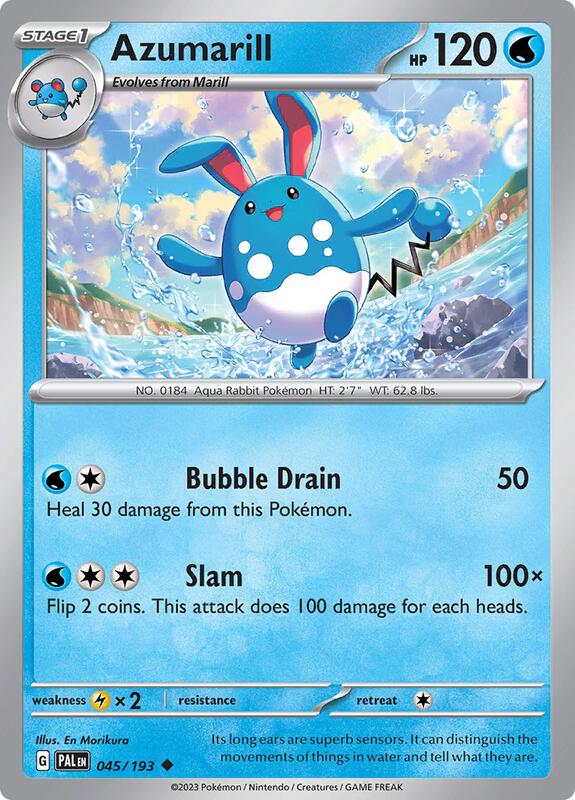 Azumarill - Reverse Holofoil 045/193 Paldea Evolved | Uncommon Pokemon Card