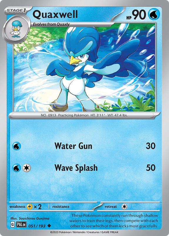 Quaxwell - 051/193 - Reverse Holofoil 051/193 Paldea Evolved | Uncommon Pokemon Card