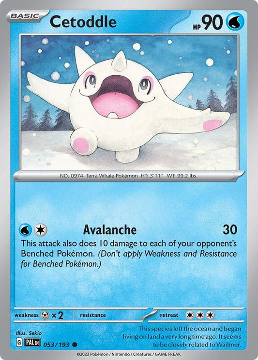 Cetoddle - 053/193 - Reverse Holofoil 053/193 Paldea Evolved | Common Pokemon Card