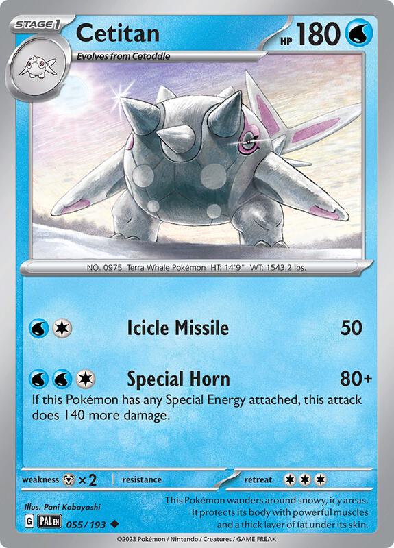 Cetitan - 055/193 - Normal 055/193 Paldea Evolved | Uncommon Pokemon Card