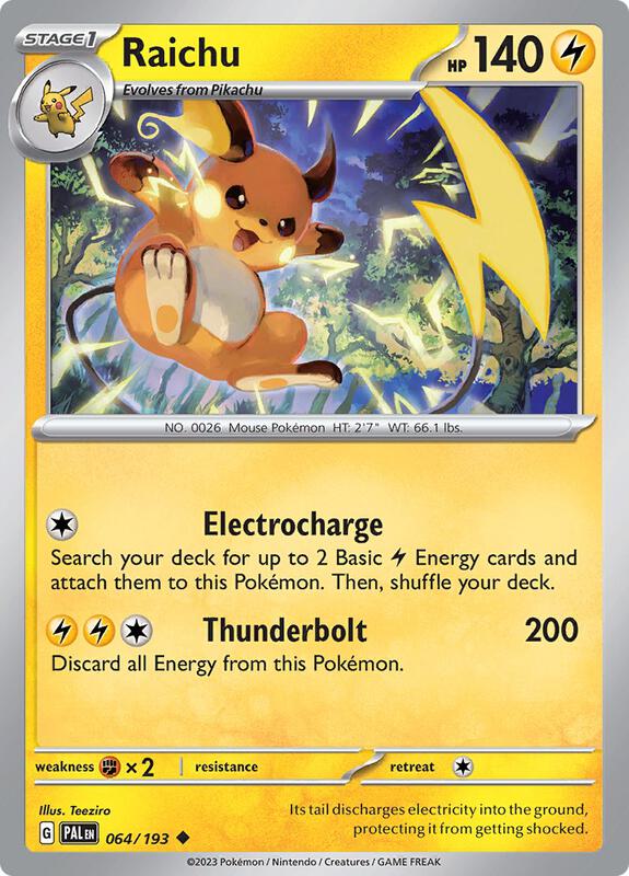 Raichu - 064/193 - Normal 064/193 Paldea Evolved | Uncommon Pokemon Card