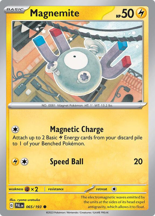 Magnemite - Reverse Holofoil 065/193 Paldea Evolved | Common Pokemon Card