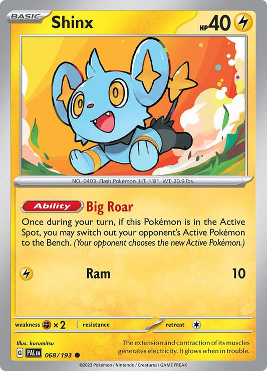 Shinx - 068/193 - Reverse Holofoil 068/193 Paldea Evolved | Common Pokemon Card