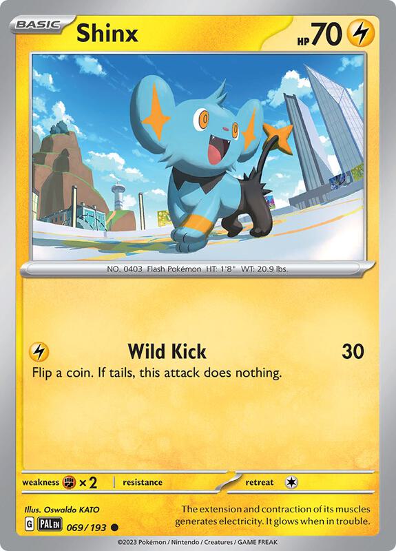 Shinx - 069/193 - Reverse Holofoil 069/193 Paldea Evolved | Common Pokemon Card