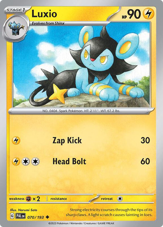 Luxio - Reverse Holofoil 070/193 Paldea Evolved | Uncommon Pokemon Card