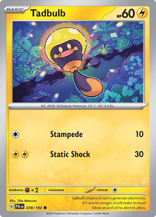 Tadbulb - 078/193 - Normal 078/193 Paldea Evolved | Common Pokemon Card