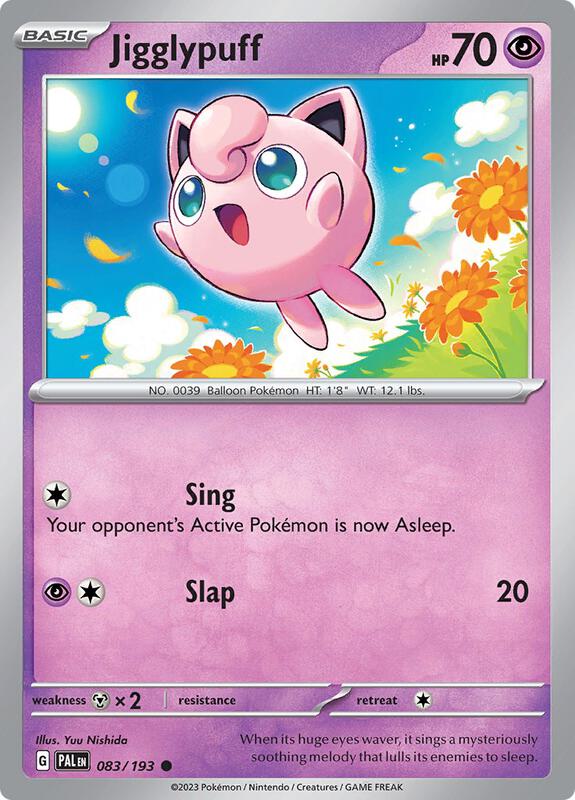 Jigglypuff - Normal 083/193 Paldea Evolved | Common Pokemon Card