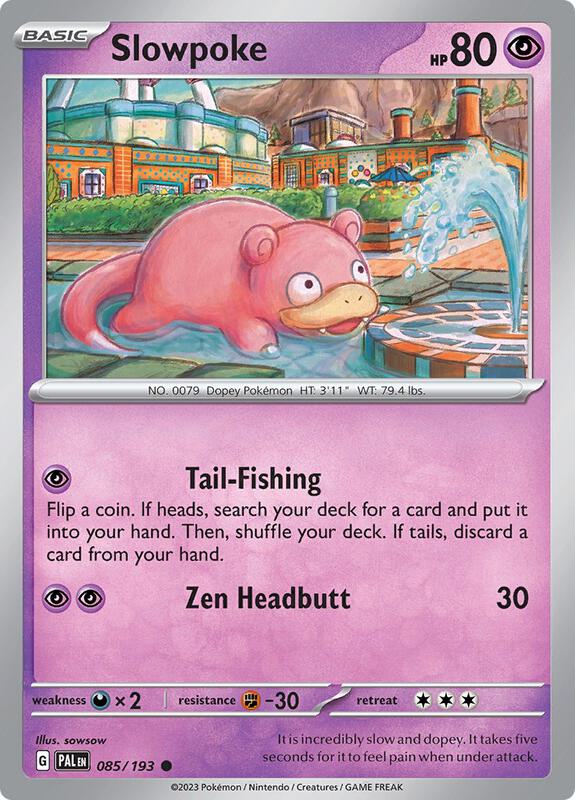 Slowpoke - Reverse Holofoil 085/193 Paldea Evolved | Common Pokemon Card