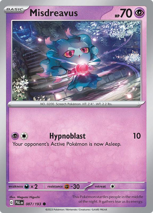 Misdreavus - Normal 087/193 Paldea Evolved | Common Pokemon Card