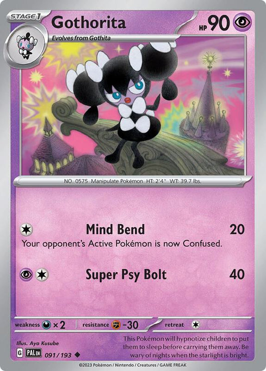 Gothorita - 091/193 - Normal 091/193 Paldea Evolved | Uncommon Pokemon Card