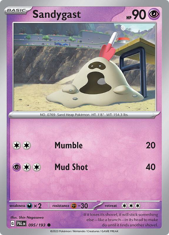 Sandygast - 095/193 - Normal 095/193 Paldea Evolved | Common Pokemon Card