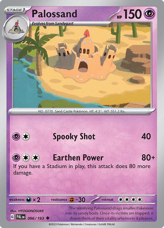 Palossand - Normal 096/193 Paldea Evolved | Uncommon Pokemon Card