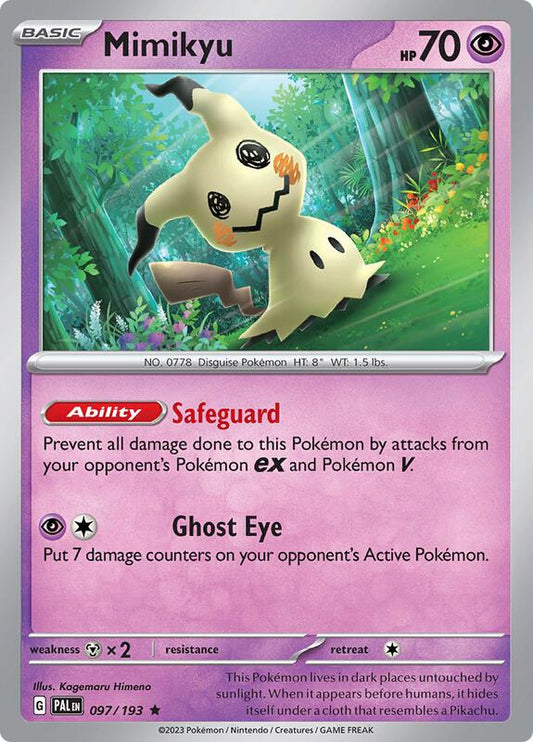 Mimikyu - Holofoil 097/193 Paldea Evolved | Rare Pokemon Card
