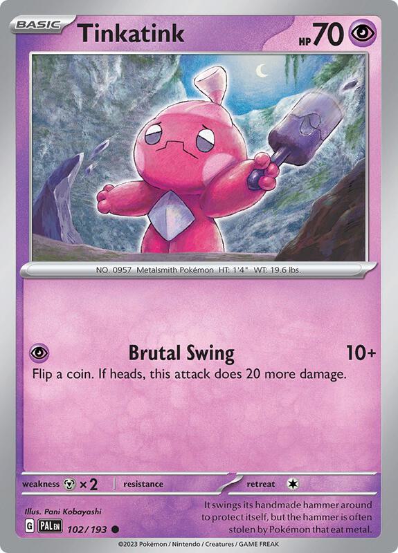 Tinkatink - 102/193 - Normal 102/193 Paldea Evolved | Common Pokemon Card