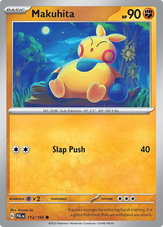 Makuhita - Reverse Holofoil 112/193 Paldea Evolved | Common Pokemon Card
