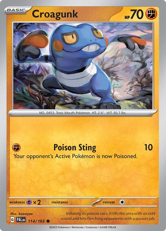 Croagunk - Normal 114/193 Paldea Evolved | Common Pokemon Card