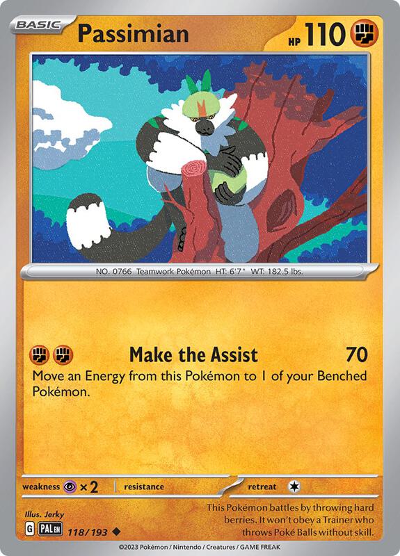 Passimian - Reverse Holofoil 118/193 Paldea Evolved | Uncommon Pokemon Card