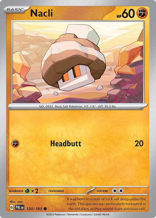 Nacli - 120/193 - Reverse Holofoil 120/193 Paldea Evolved | Common Pokemon Card