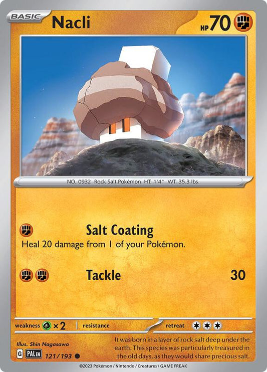 Nacli - 121/193 - Reverse Holofoil 121/193 Paldea Evolved | Common Pokemon Card