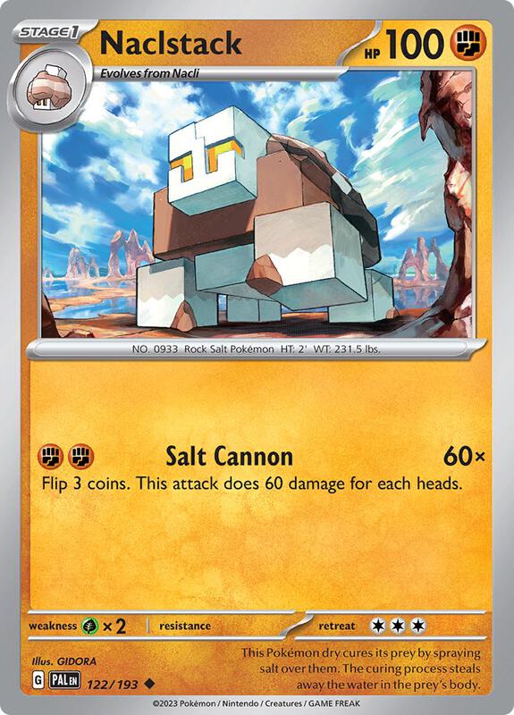 Naclstack - Reverse Holofoil 122/193 Paldea Evolved | Uncommon Pokemon Card