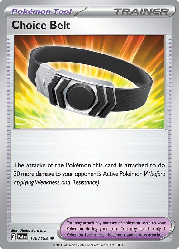 Choice Belt - Normal 176/193 Paldea Evolved | Uncommon Trainer Card