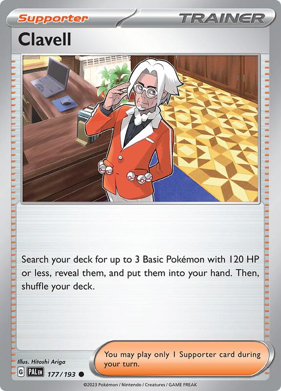 Clavell - Reverse Holofoil 177/193 Paldea Evolved | Common Trainer Card
