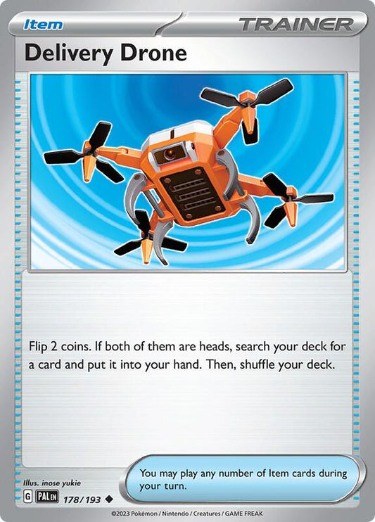 Delivery Drone - Reverse Holofoil 178/193 Paldea Evolved | Uncommon Trainer Card