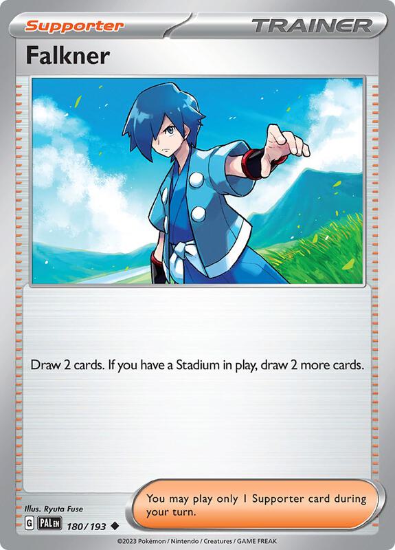Falkner - 180/193 - Reverse Holofoil 180/193 Paldea Evolved | Uncommon Trainer Card