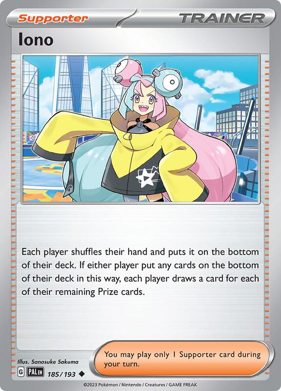 Iono - 185/193 - Reverse Holofoil 185/193 Paldea Evolved | Uncommon Trainer Card