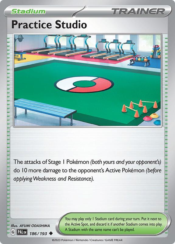 Practice Studio - Normal 186/193 Paldea Evolved | Uncommon Trainer Card