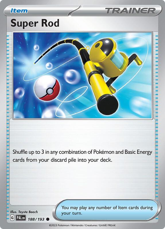 Super Rod - 188/193 - Reverse Holofoil 188/193 Paldea Evolved | Common Trainer Card