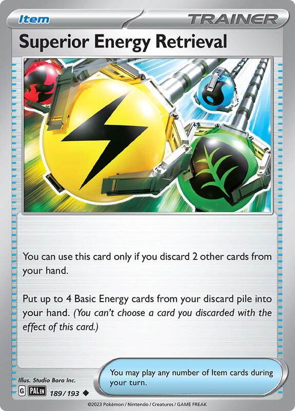Superior Energy Retrieval - 189/193 - Normal 189/193 Paldea Evolved | Uncommon Trainer Card