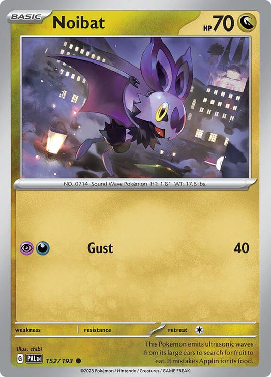 Noibat - Reverse Holofoil 152/193 Paldea Evolved | Common Pokemon Card