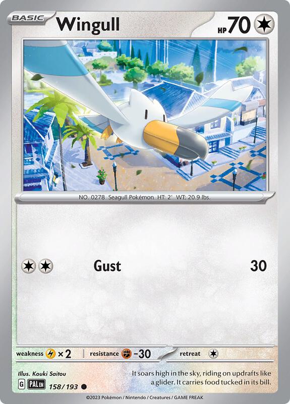 Wingull - Reverse Holofoil 158/193 Paldea Evolved | Common Pokemon Card