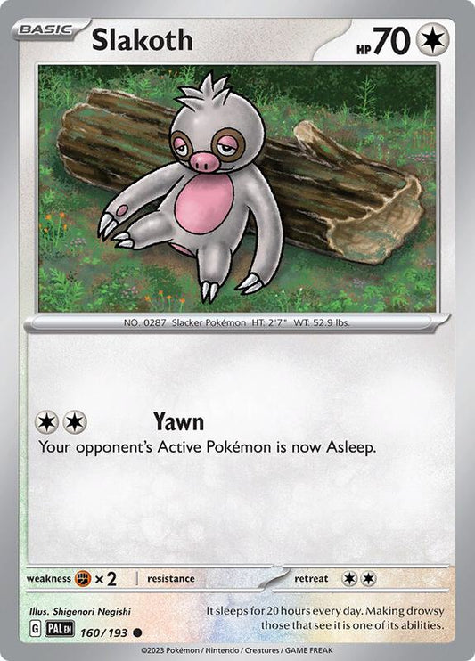Slakoth - Normal 160/193 Paldea Evolved | Common Pokemon Card
