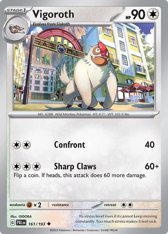 Vigoroth - Reverse Holofoil 161/193 Paldea Evolved | Uncommon Pokemon Card