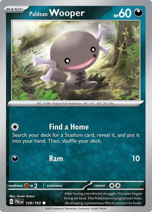 Paldean Wooper - 128/193 - Normal 128/193 Paldea Evolved | Common Pokemon Card