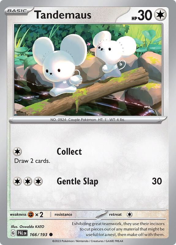 Tandemaus - 166/193 - Reverse Holofoil 166/193 Paldea Evolved | Common Pokemon Card