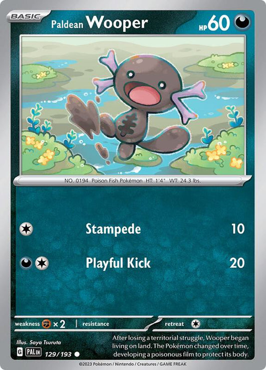 Paldean Wooper - 129/193 - Reverse Holofoil 129/193 Paldea Evolved | Common Pokemon Card